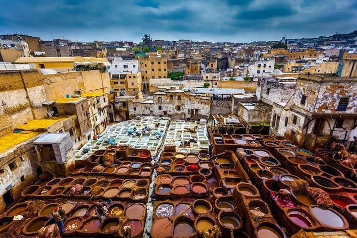 Fes medina tanneries
